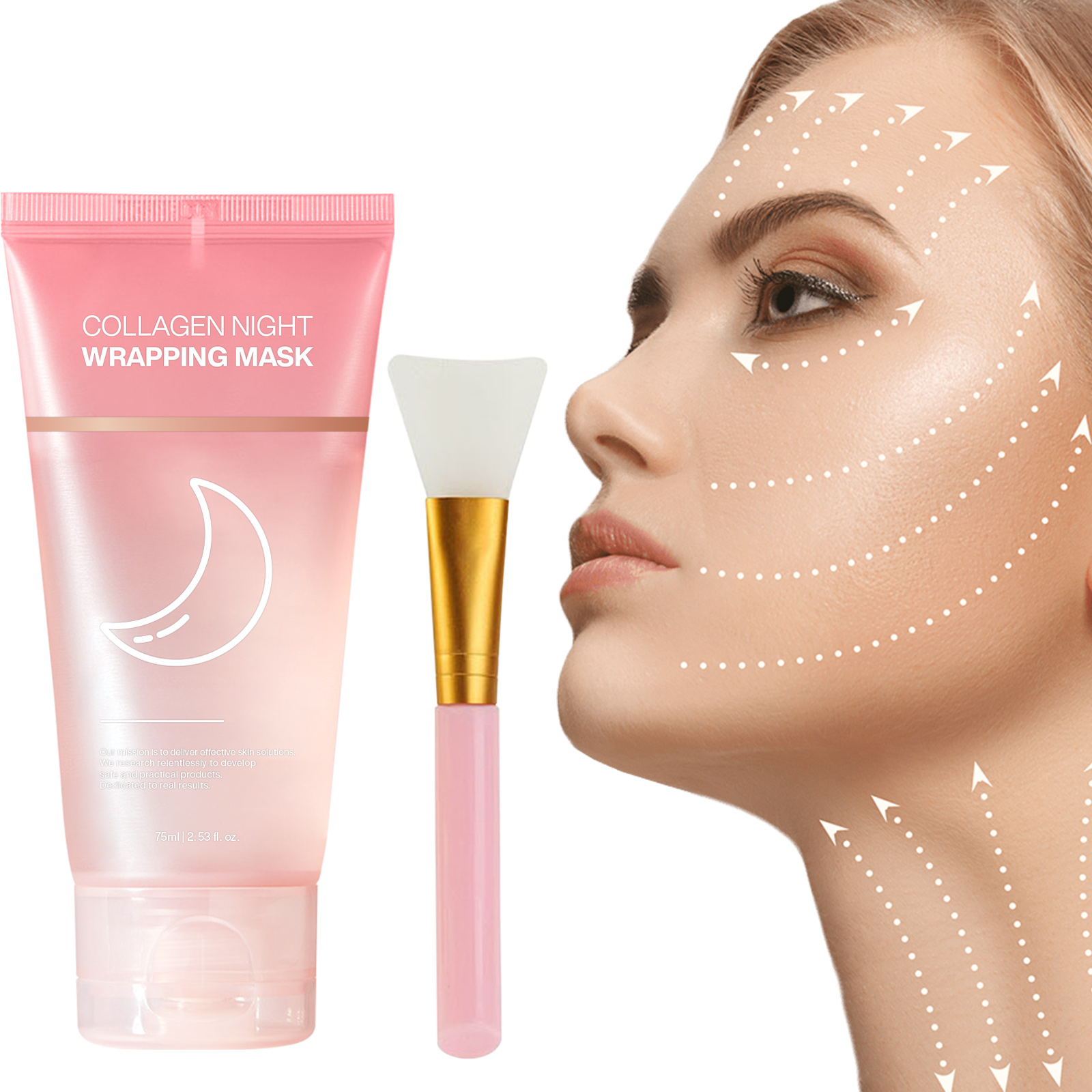 Skincare Omg - Nemlendirici Yüz Maskesi Sarkmayı Azaltır Kollajen