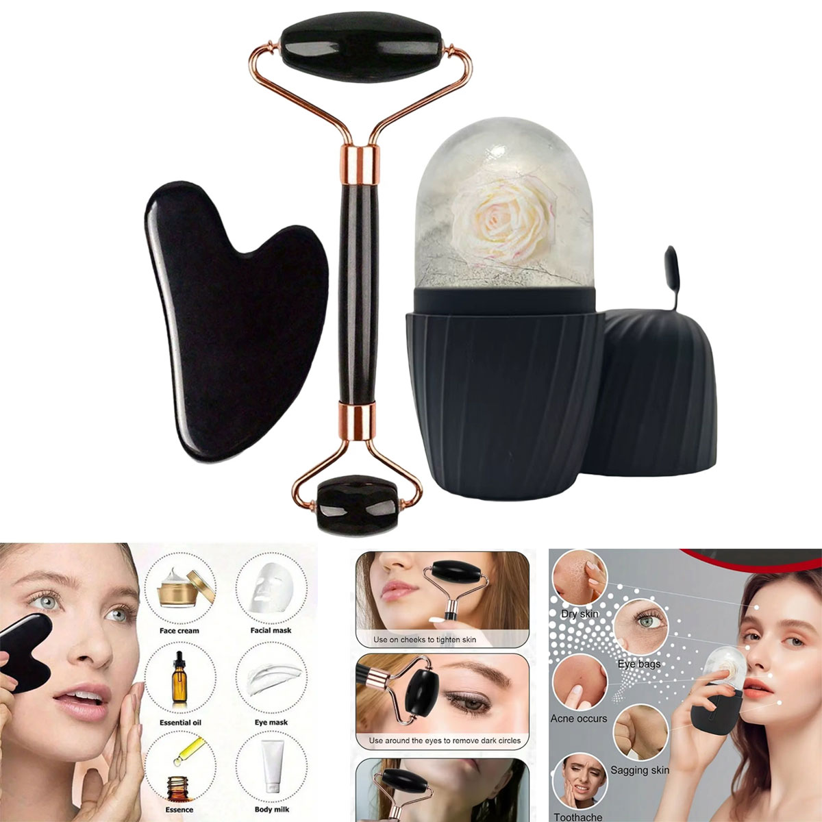 Skincare Ingredients Checker - Buz Yüz Silindiri Seti 1/2/3 adet