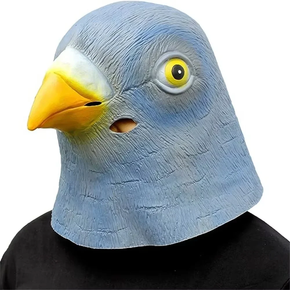 Skincare Pigeon - Güvercin Maskesi Komik Hayvan Cosplay Kostümü