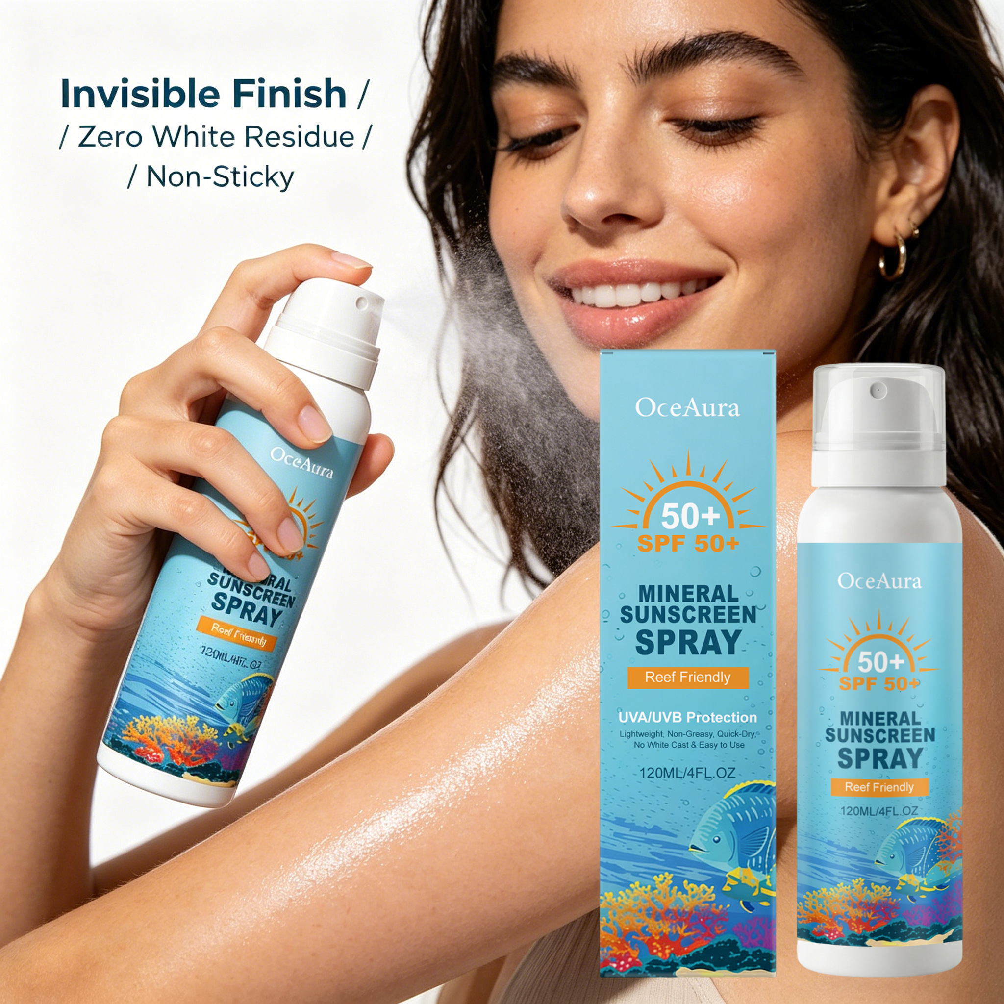 Face Mist Mineral - SFP 50+ Mineral Vücut Spreyi Fiziksel