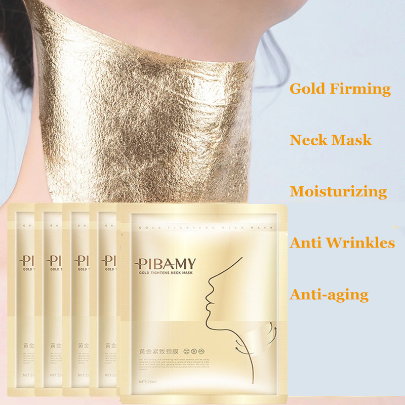 Skincare Omg - Altın Sıkılaştırıcı Boyun Maskesi Nemlendirici Kırışıklık