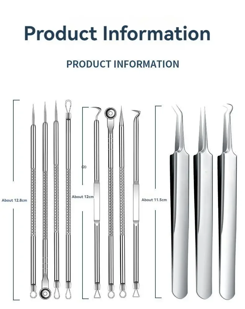 11 adet/takım Akne Iğne Siyah  - Skincare Ingredients Checker incelemesi ve fiyatı